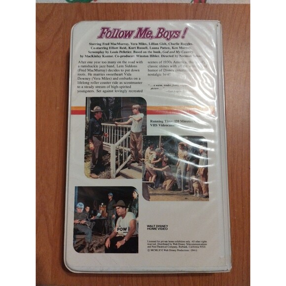 Follow Me, Boys! 1966 VHS - Disney Early Clamshell Release - Fred Murray - Picture 3 of 8
